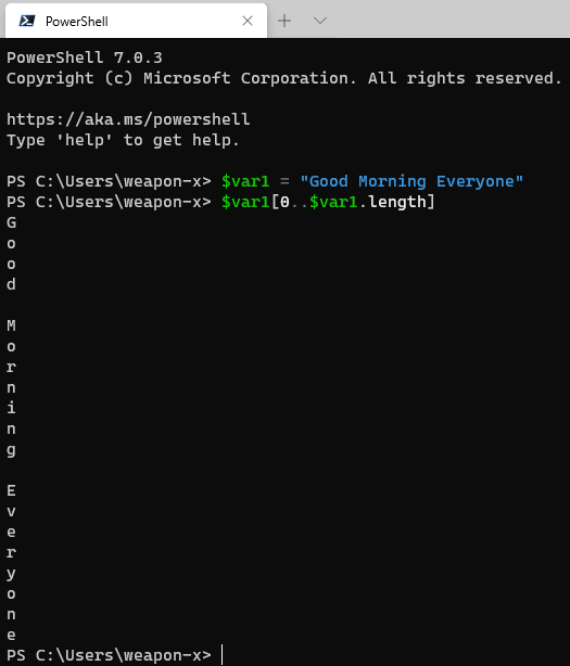 Reverse a string in PowerShell TekCookie